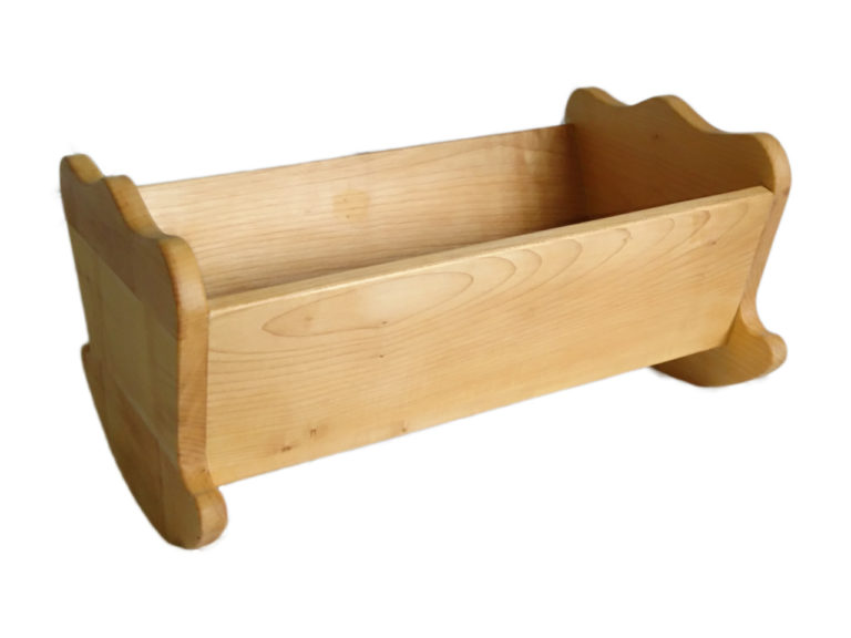 Holz-Wiege zum Spielen, Ahorn geölt