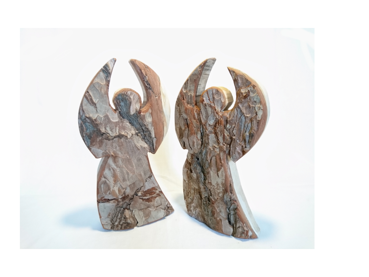 Weihnacht-Adventsdeko Engel aus Schwarzkiefer